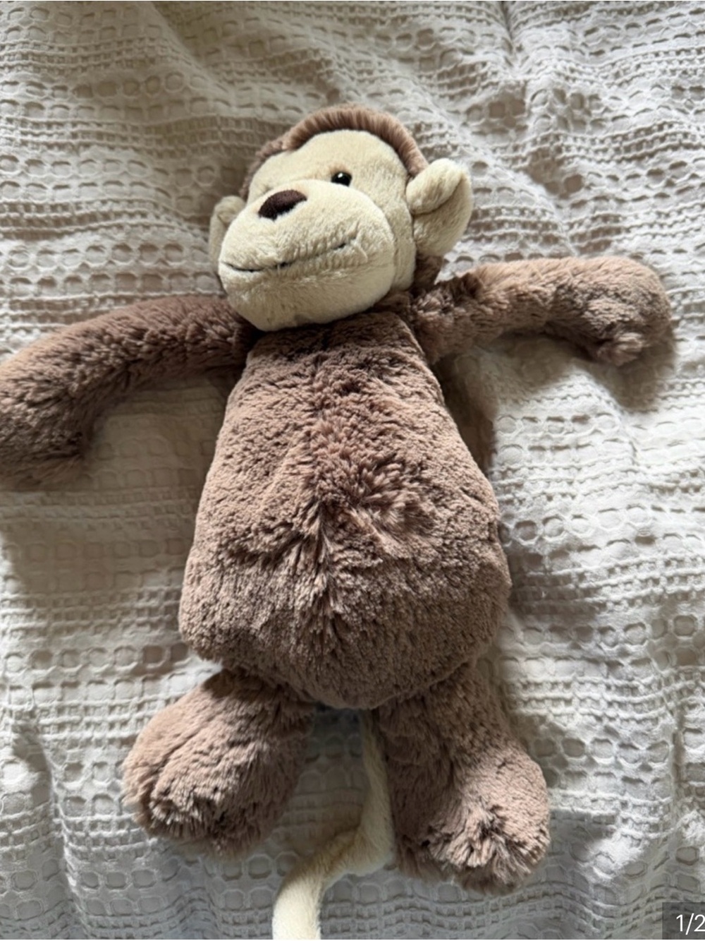 Jellycat Brown and Cream Plush Monkey